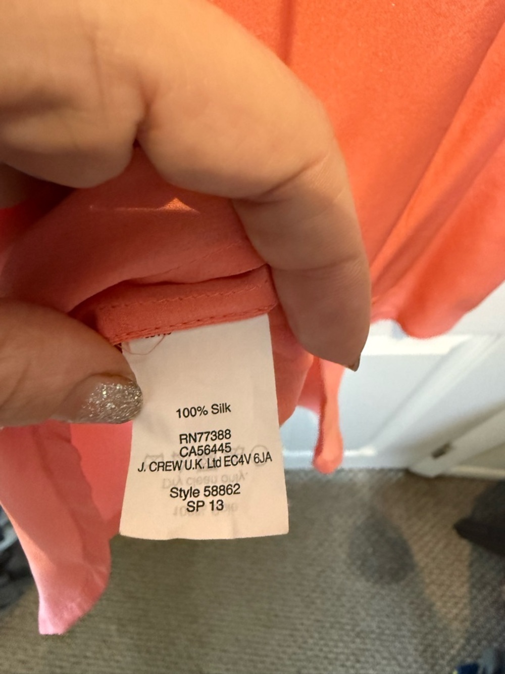 Madewell 100% Silk Sleeveless Coral Button Top for Women, Size M EUC - Picture 5 of 9